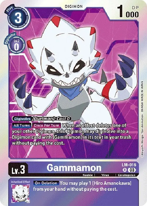 Gammamon [Lm-016] (English Exclusive) [Exceed Apocalypse] 1