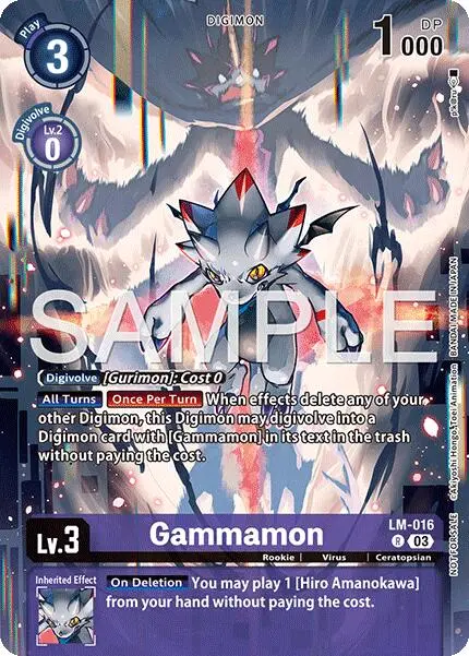 Gammamon [Lm-016] (Sinister Order Legend Pack) [Sinister Order] 1