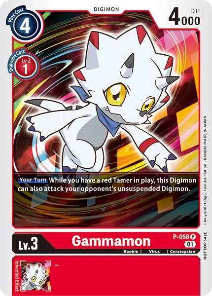 Gammamon [P-058] (New Awakening Pre-Release Tournament) [New Awakening Pre-Release Promos] 1