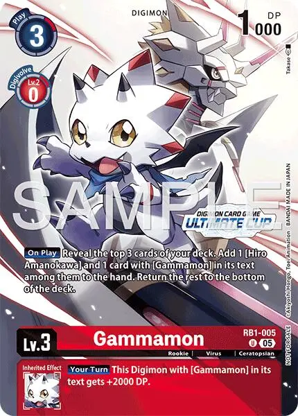 Gammamon [Rb1-005] - Rb1-005 (Ultimate Cup 26-27 Season 1 Top 16) [Resurgence Booster] 1