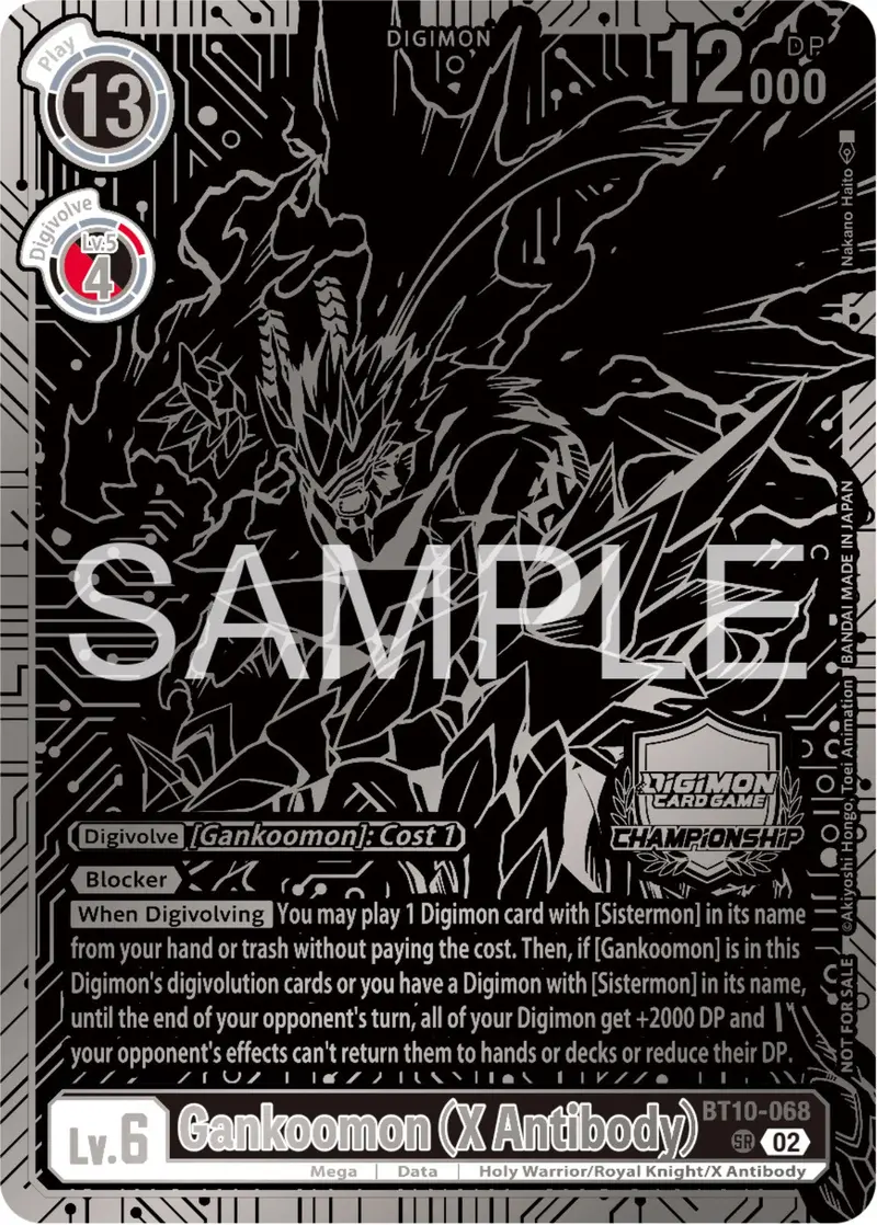 Gankoomon (X Antibody) [Bt10-068] (2023 Championship Finals 2Nd Place) [Xros Encounter Promos] 1