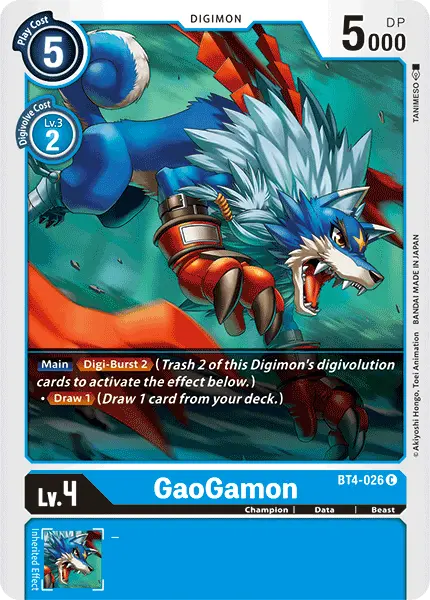 Gaogamon [Bt4-026] [Great Legend] 1