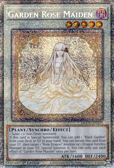 Garden Rose Maiden [Dood-En101] Starlight Rare 1