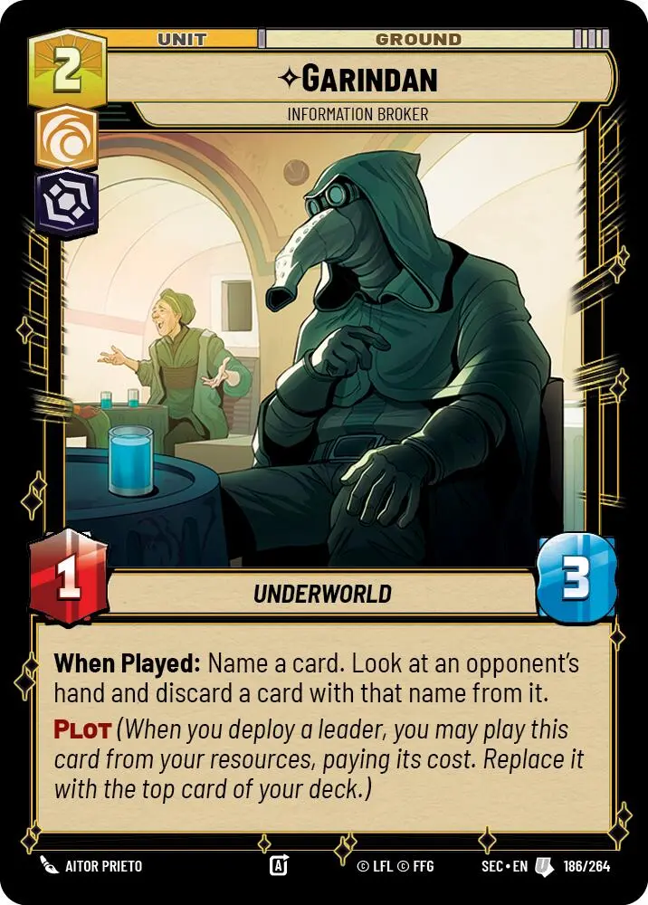Garindan (186/264) - Information Broker (186/264) [Secrets Of Power] 1