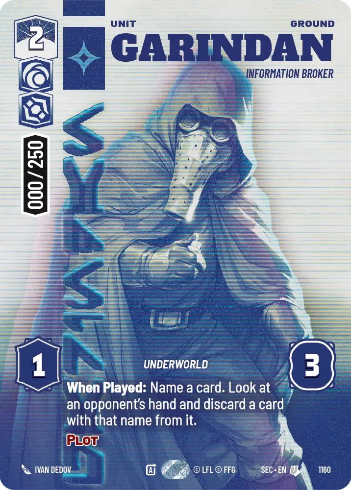 Garindan - Information Broker (Serialized) (1160) (1160) [Secrets Of Power] 1