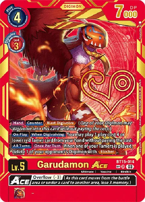 Garudamon Ace (Special Rare) [Bt15-014] [Exceed Apocalypse] 1