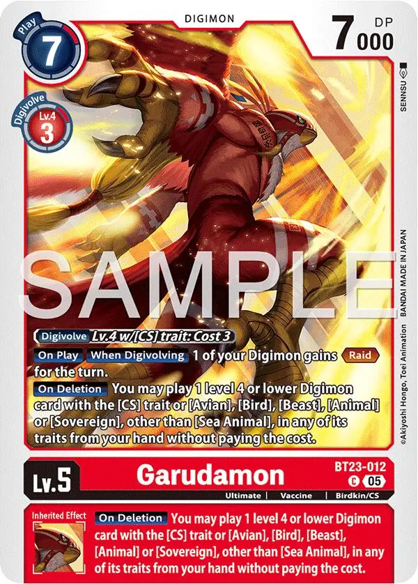 Garudamon [Bt23-012] [Hackers' Slumber] 1