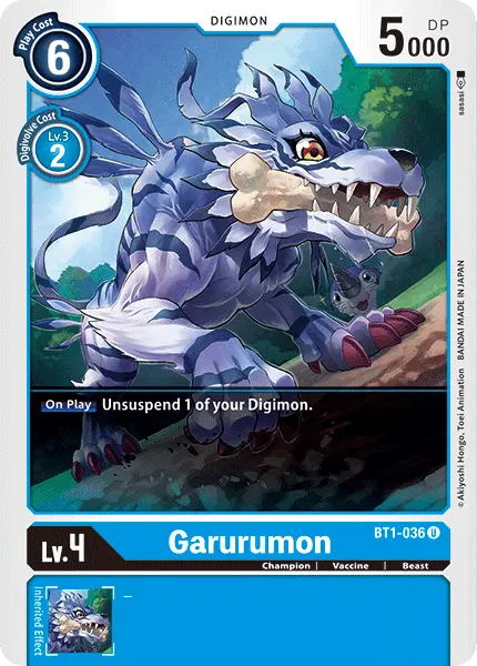 Garurumon [Bt1-036] [Release Special Booster Ver.1.0] 1