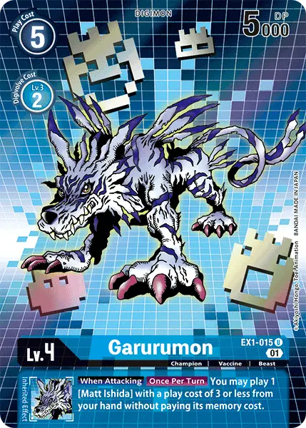 Garurumon [Ex1-015] (Alternate Art) [Classic Collection] 1