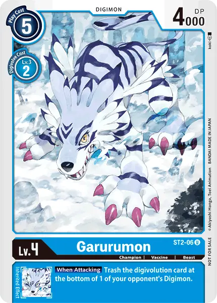 Garurumon [St2-06] (Alternate Art) [Starter Deck: Cocytus Blue] 1