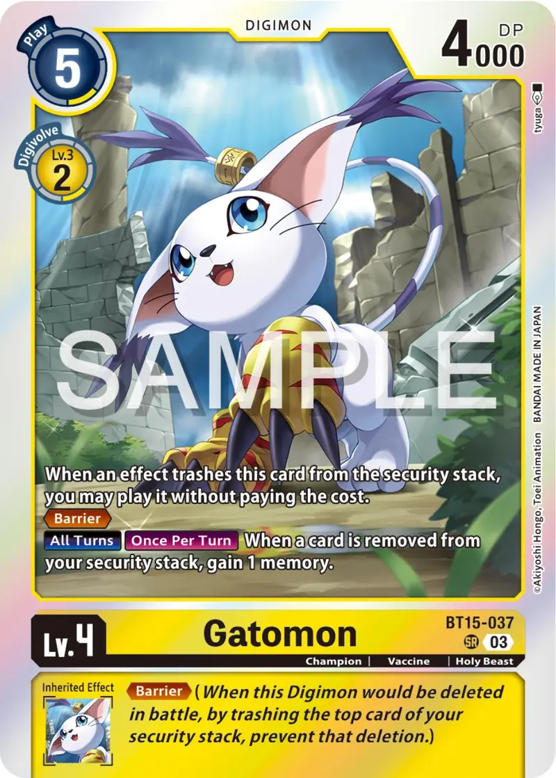 Gatomon [Bt15-037] [Exceed Apocalypse] 1