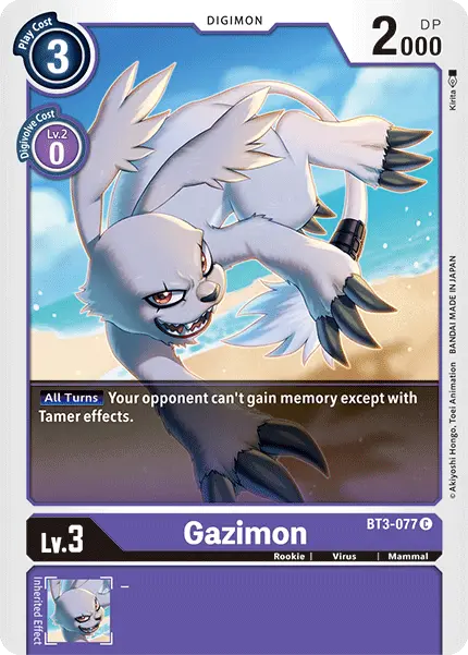 Gazimon [Bt3-077] [Release Special Booster Ver.1.5] 1