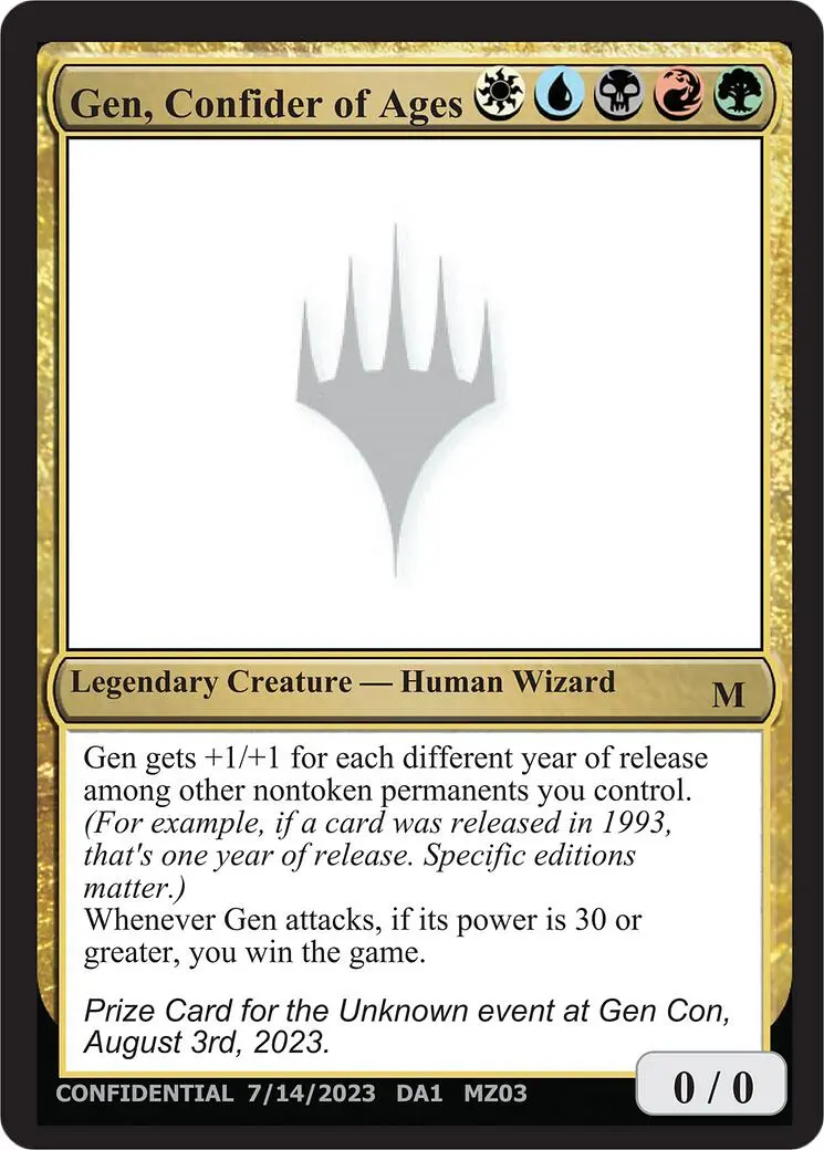 Gen, Confider Of Ages [Mystery Booster] 1
