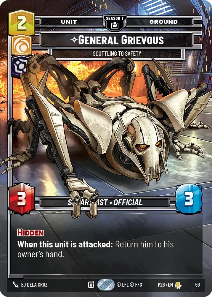 General Grievous - Scuttling To Safety (59) (59) [Sector And Regional Promos: Season 1] 1