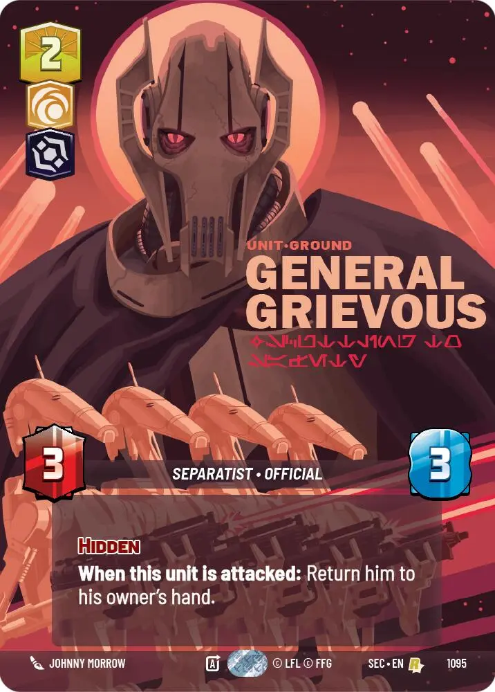 General Grievous - Scuttling To Safety (Prestige Foil) (1095) (1095) [Secrets Of Power] 1