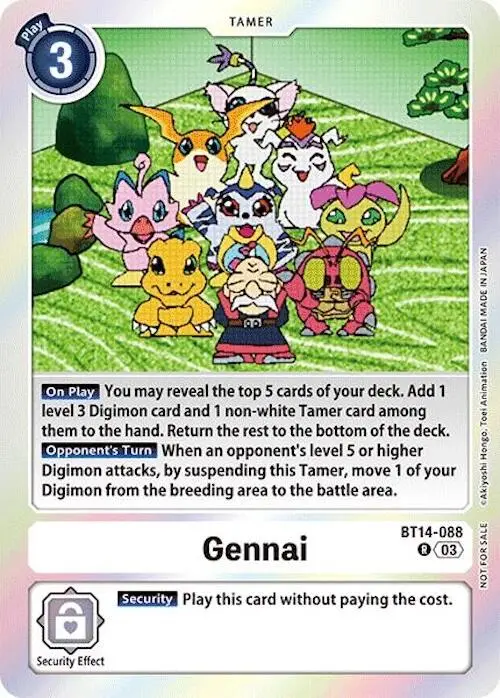Gennai [Bt14-088] (Secret Crisis: Movie Memorial Pack) [Secret Crisis] 1