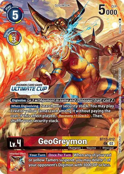 Geogreymon [Bt13-012] (Ultimate Cup 2024) [Versus Royal Knights Booster] 1