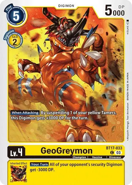 Geogreymon [Bt17-033] [Secret Crisis] 1