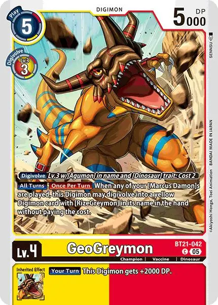 Geogreymon [Bt21-042] [World Convergence] 1