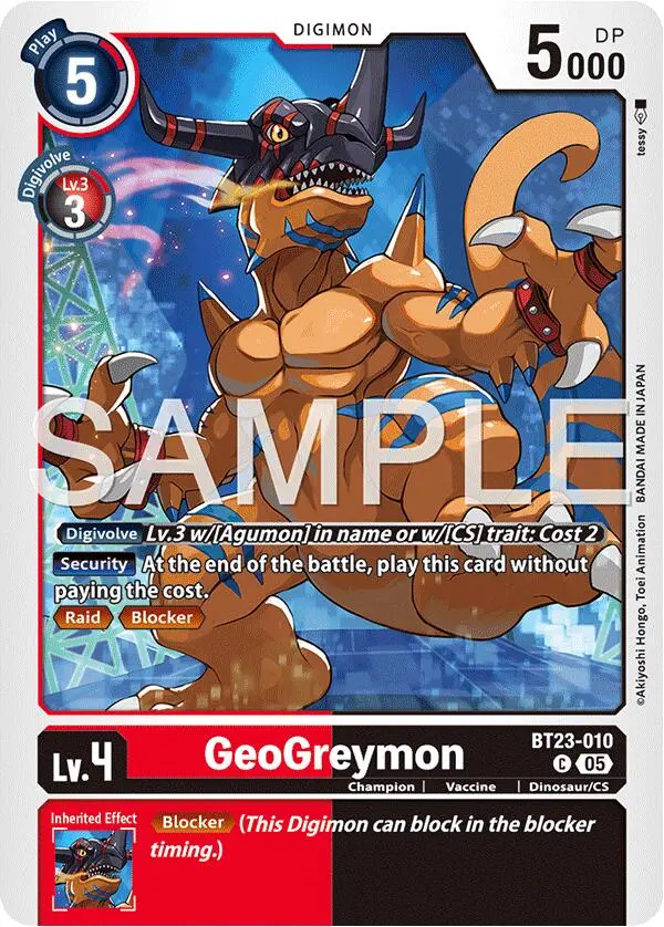 Geogreymon [Bt23-010] [Hackers' Slumber] 1