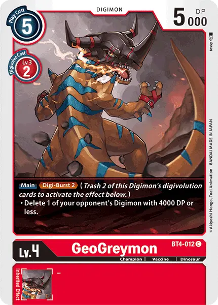Geogreymon [Bt4-012] [Great Legend] 1