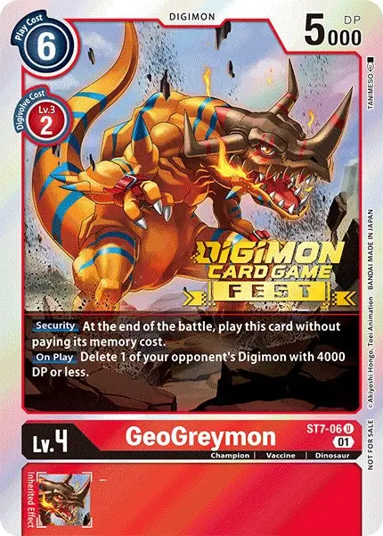 Geogreymon [St7-06] (Digimon Card Game Fest 2022) [Starter Deck: Gallantmon Promos] 1
