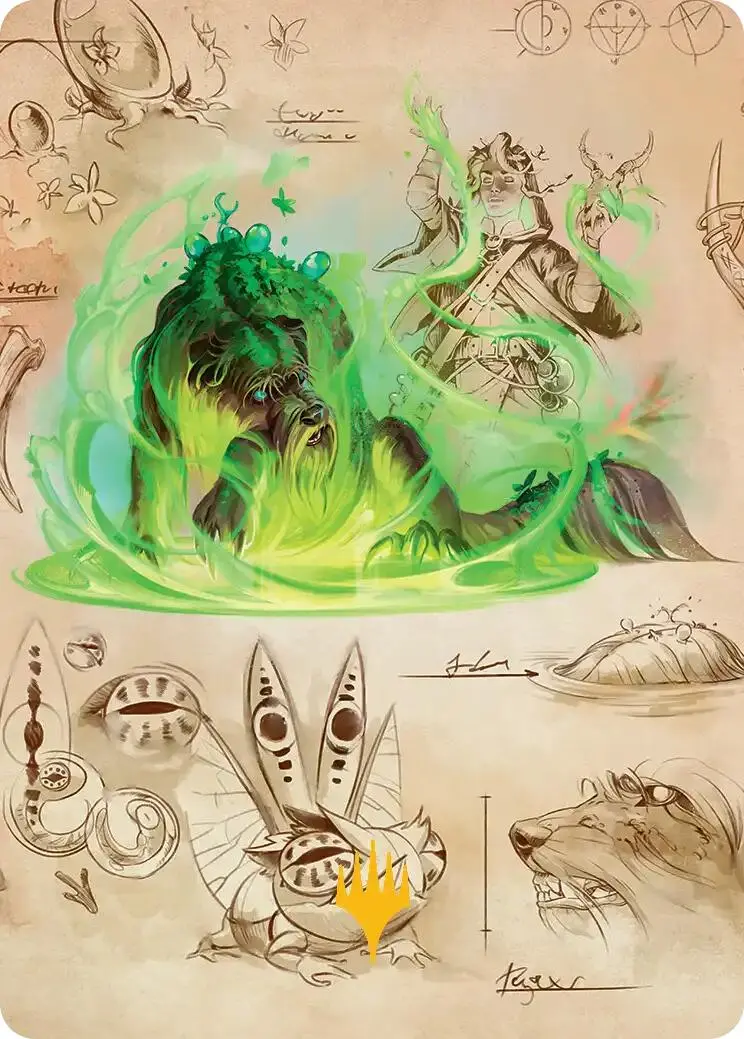 Germination Practicum Art Card (Gold-Stamped Planeswalker Symbol) [Secrets Of Strixhaven Art Series] 1