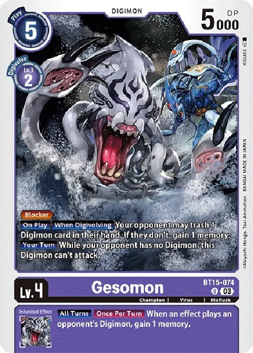 Gesomon [Bt15-074] [Exceed Apocalypse] 1