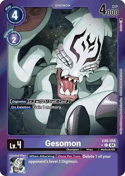 Gesomon [Ex8-058] (Limited Foil) [Chain Of Liberation] 1