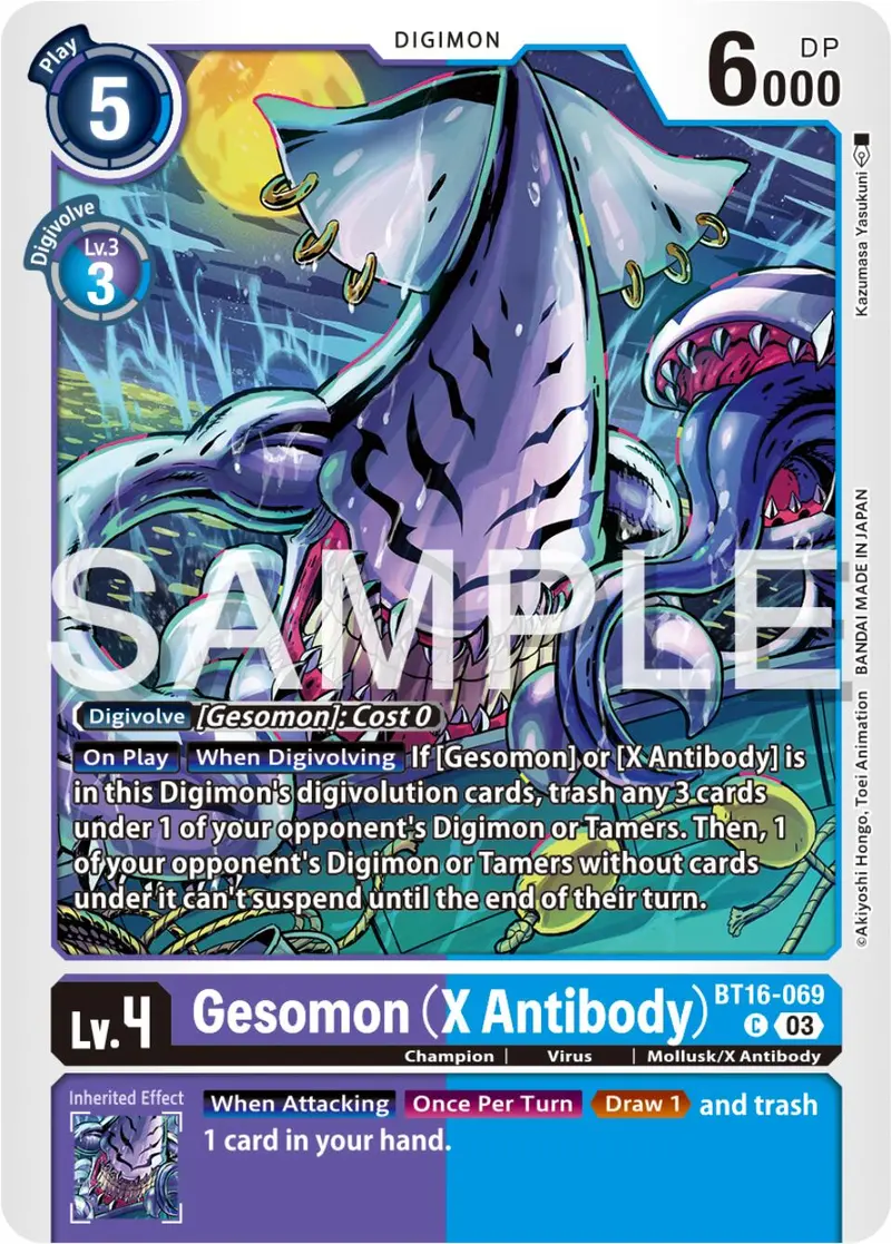 Gesomon (X Antibody) [Bt16-069] [Beginning Observer] 1