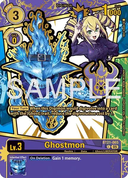 Ghostmon [Bt21-065] (Rare Pull) [Dawn Of Liberator] 1