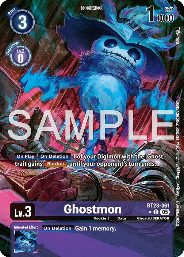 Ghostmon [Bt23-061] (Hacker's Slumber Box Promotion Pack) [Hackers' Slumber] 1