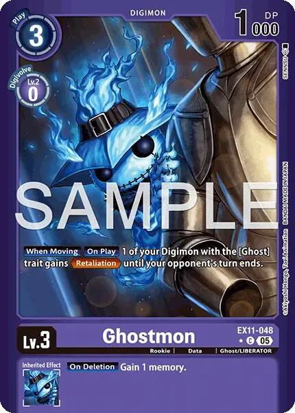 Ghostmon [Ex11-048] (Limited Foil) [Dawn Of Liberator] 1