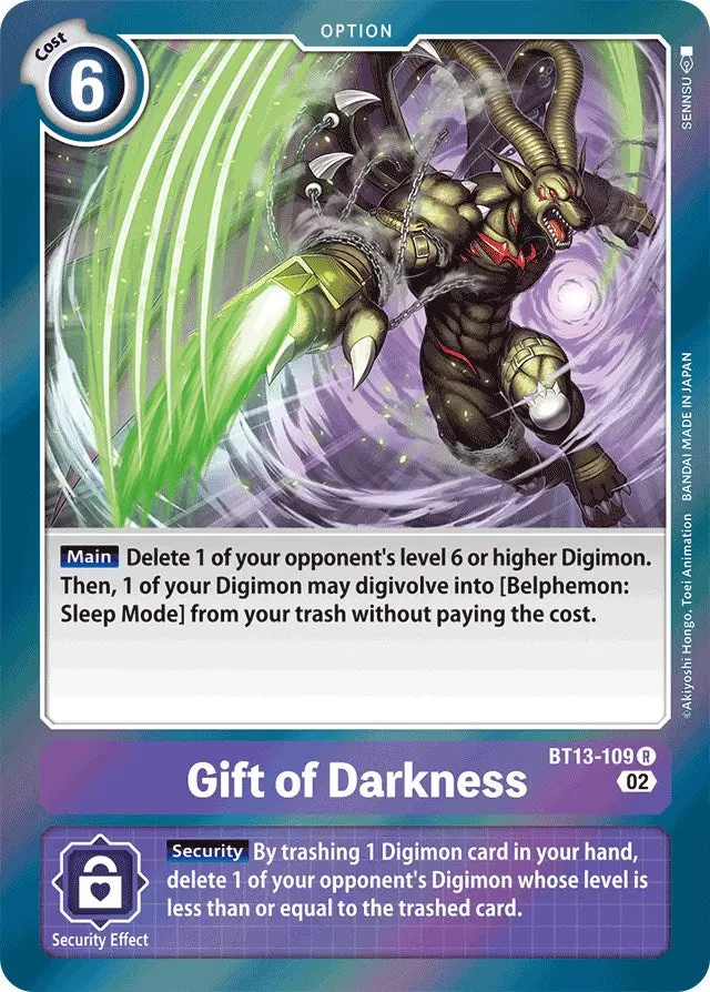 Gift Of Darkness [Bt13-109] [Versus Royal Knights Booster] 1
