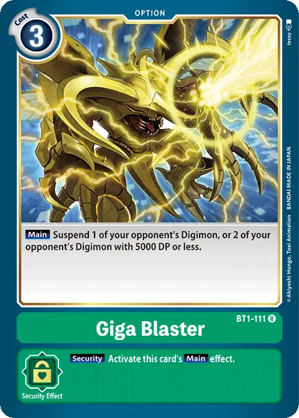 Giga Blaster [Bt1-111] [Release Special Booster Ver.1.0] 1