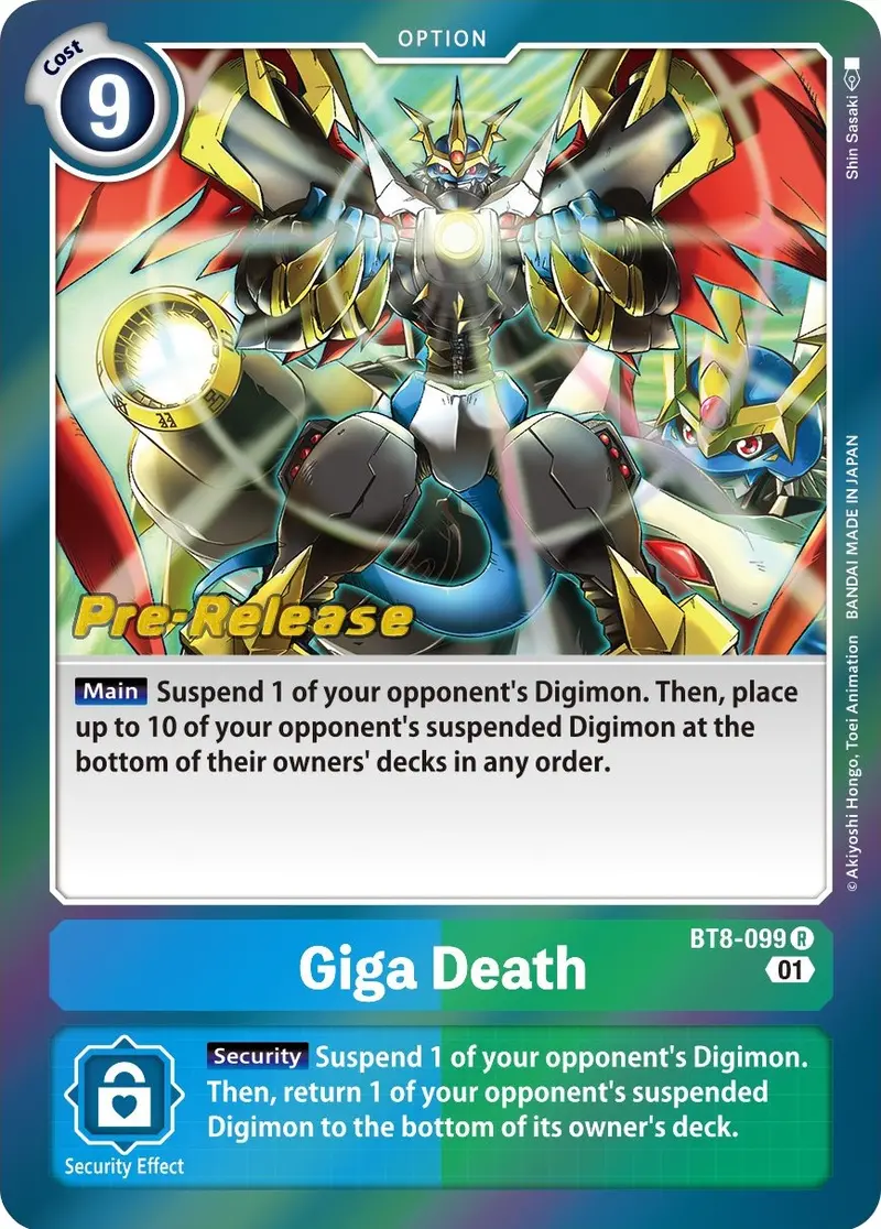 Giga Death [Bt8-099] [New Awakening Pre-Release Cards] 1