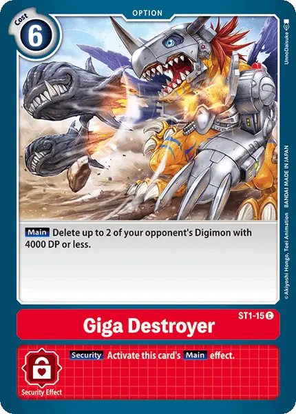 Giga Destroyer [St1-15] [Starter Deck: Gaia Red] 1