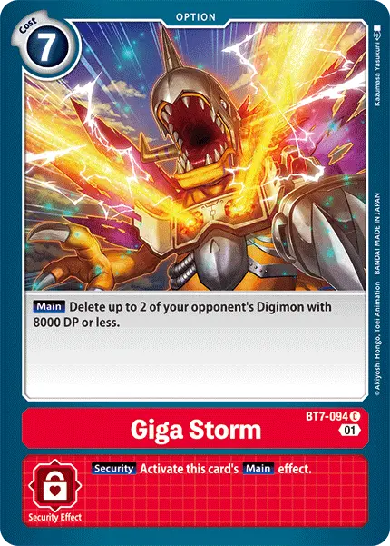 Giga Storm [Bt7-094] [Next Adventure] 1