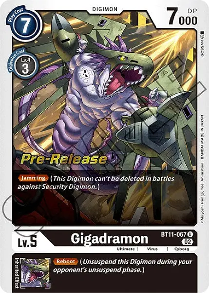 Gigadramon [Bt11-067] [Dimensional Phase Pre-Release Promos] 1