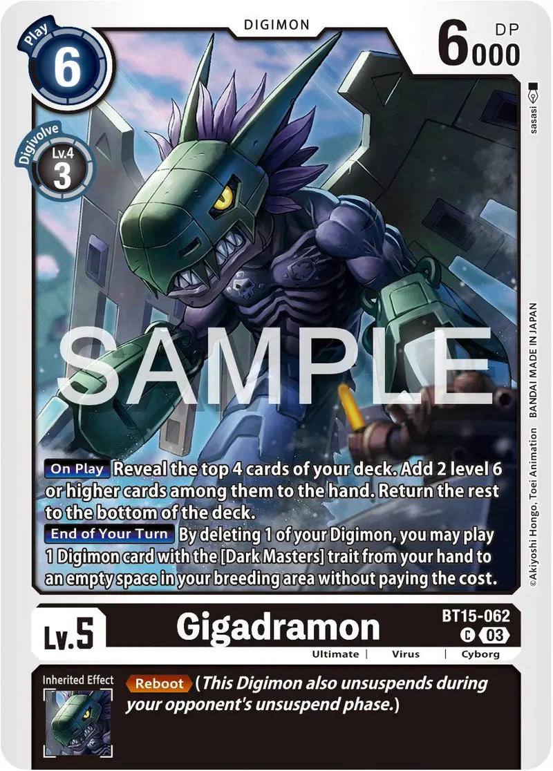Gigadramon [Bt15-062] [Exceed Apocalypse] 1