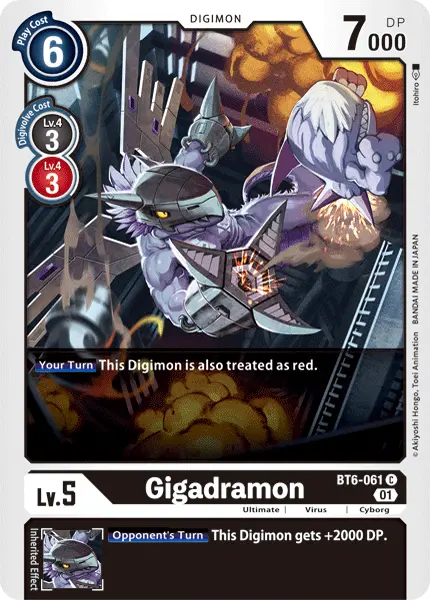 Gigadramon [Bt6-061] [Double Diamond] 1