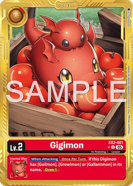 Gigimon [Ex2-001] (Gold Border) [Advanced Booster Digimon Generation] 1