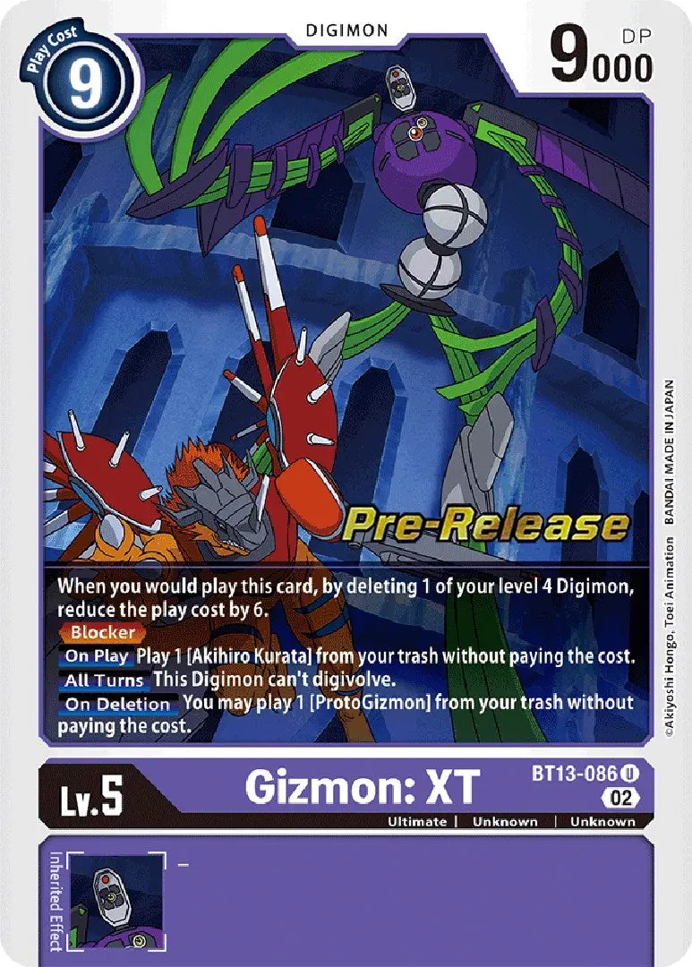 Gizmon: Xt [Bt13-086] [Versus Royal Knights Booster Pre-Release Cards] 1