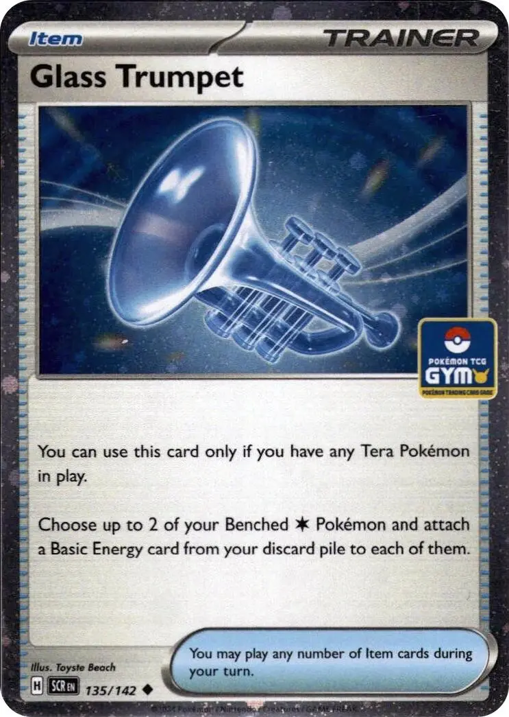 Glass Trumpet (135/142) (Gym Stamp Asia Exclusive) [Miscellaneous Cards] 1