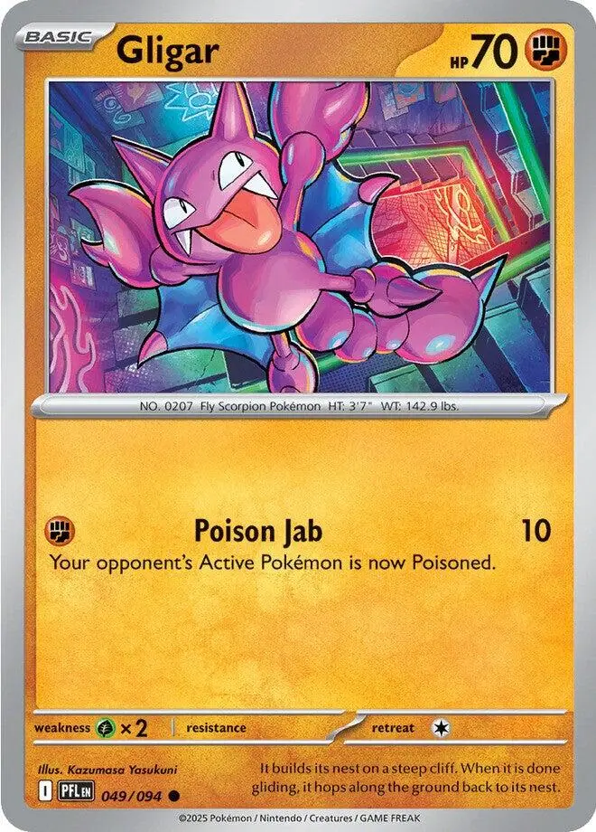 Gligar (049/094) [Mega Evolution: Phantasmal Flames] 1