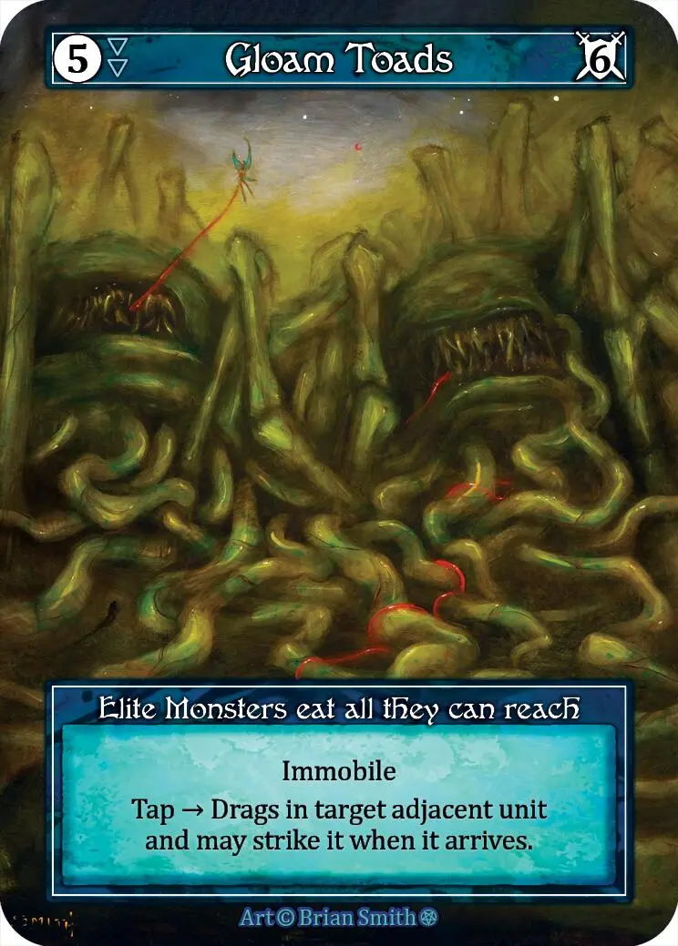 Gloam Toads (Foil) [Gothic] 1