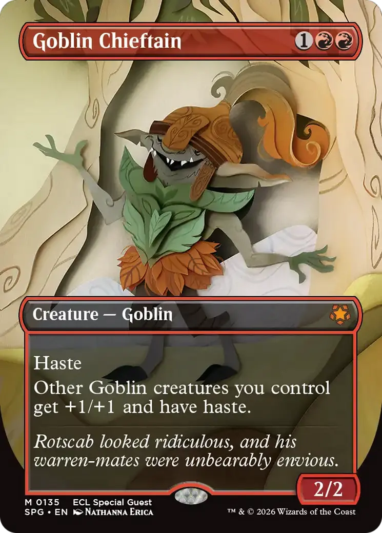 Goblin Chieftain (Borderless) [Lorwyn Eclipsed Special Guests] 1