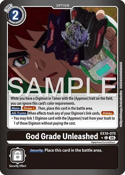God Grade Unleashed [Ex10-070] (Limited Foil) [Sinister Order] 1