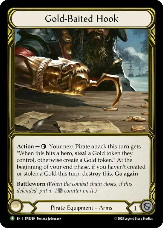 Gold-Baited Hook (Golden) [Fab339] (Promo)  Cold Foil 1