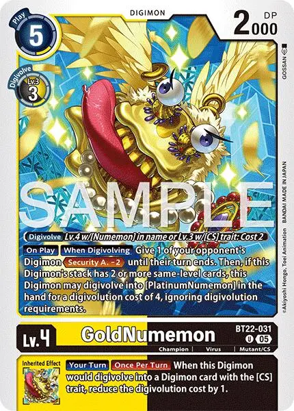 Goldnumemon [Bt22-031] [Cyber Eden] 1